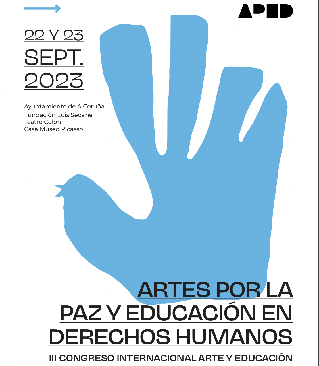 Participación conferencia de clausura en el III Congreso de Artes por la Paz y la Educación en derechos humanos.